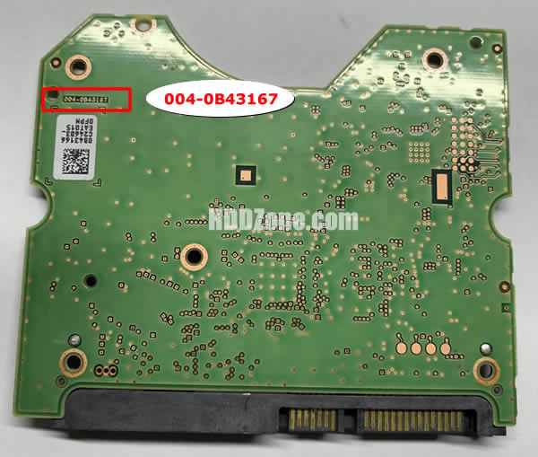 004-0B43167 WD Scheda Elettronica Logica PCB Disco Rigido