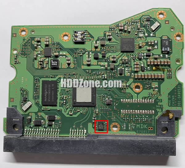 006-0A90531 WD Scheda Elettronica Logica PCB Disco Rigido