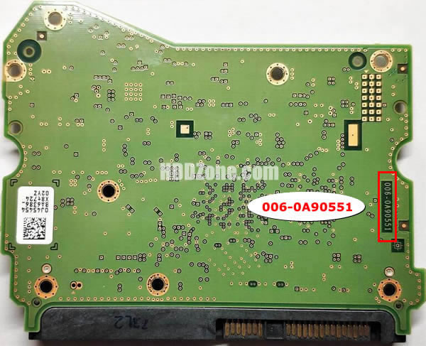006-0A90551 WD Scheda Elettronica Logica PCB Disco Rigido