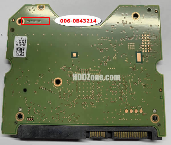 006-0B43214 WD Scheda Elettronica Logica PCB Disco Rigido