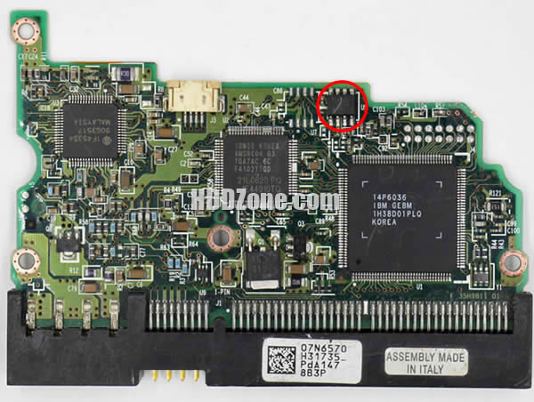 07N6570 Hitachi Scheda Elettronica Logica PCB Disco Rigido
