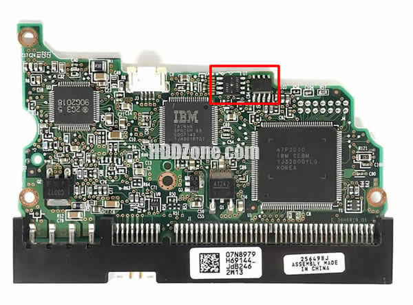 07N8979 Hitachi Scheda Elettronica Logica PCB Disco Rigido