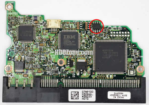 07N9100 Hitachi Scheda Elettronica Logica PCB Disco Rigido