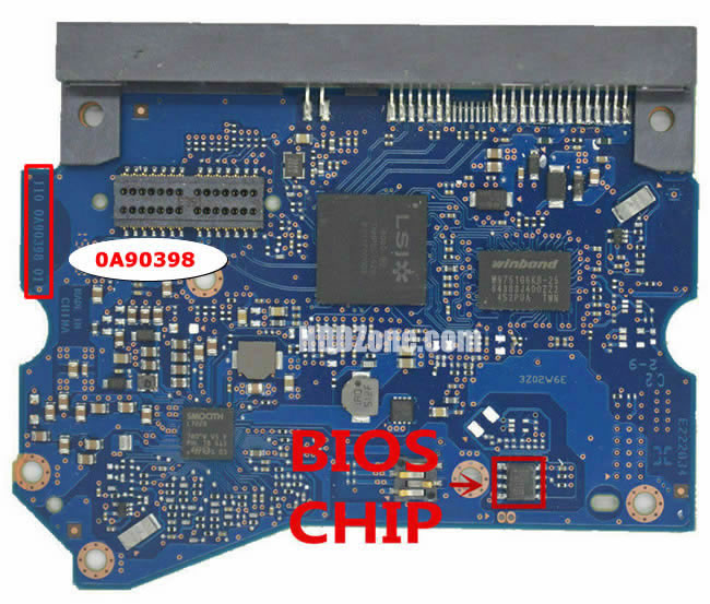 0A90398 Hitachi Scheda Elettronica Logica PCB Disco Rigido