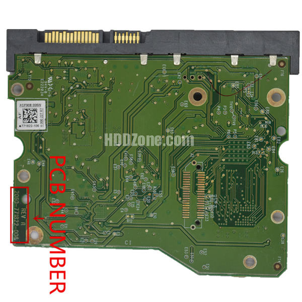 2060-771822-006 WD Scheda Elettronica Logica PCB Disco Rigido