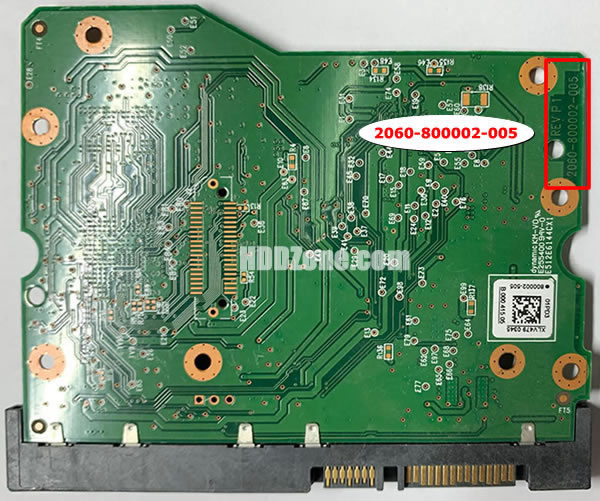 2060-800002-005 WD Scheda Elettronica Logica PCB Disco Rigido