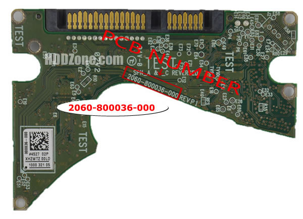2060-800036-000 WD Scheda Elettronica Logica PCB Disco Rigido