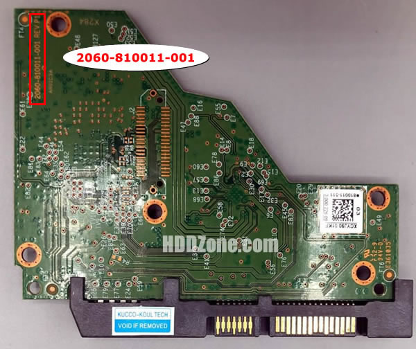 2060-810011-001 WD Scheda Elettronica Logica PCB Disco Rigido