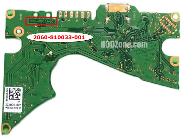 2060-810033-001 WD Scheda Elettronica Logica PCB Disco Rigido