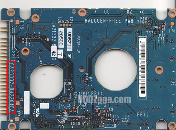 CA26332-B42204BA Fujitsu Scheda Elettronica Logica PCB Disco Rigido