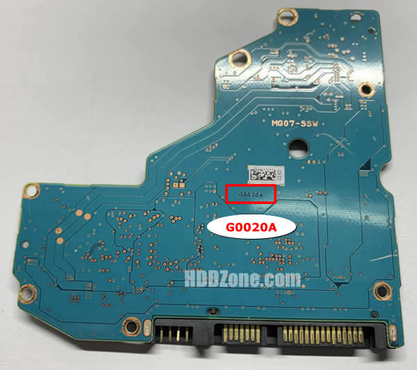 G0020A Toshiba Scheda Elettronica Logica PCB Disco Rigido