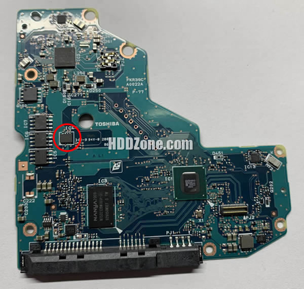 G0022A Toshiba Scheda Elettronica Logica PCB Disco Rigido