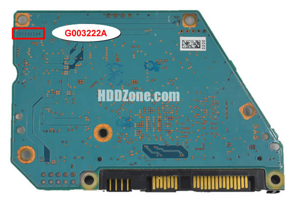 G003222A Toshiba Scheda Elettronica Logica PCB Disco Rigido