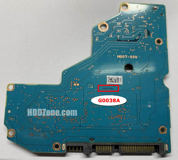 G0038A Toshiba Scheda Elettronica Logica PCB Disco Rigido