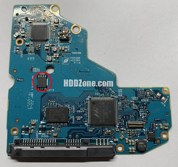 G0038A Toshiba Scheda Elettronica Logica PCB Disco Rigido