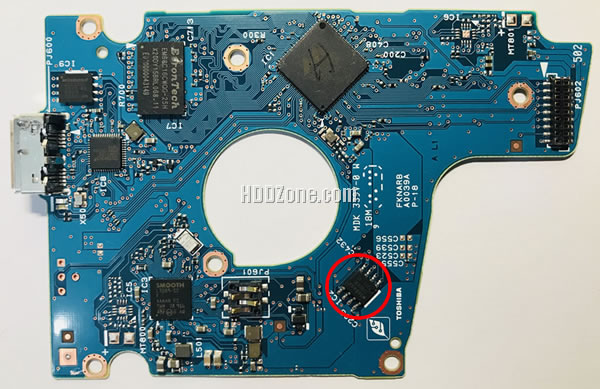 G0039A Toshiba Scheda Elettronica Logica PCB Disco Rigido