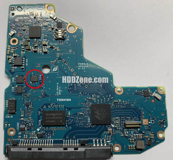G0044A Toshiba Scheda Elettronica Logica PCB Disco Rigido