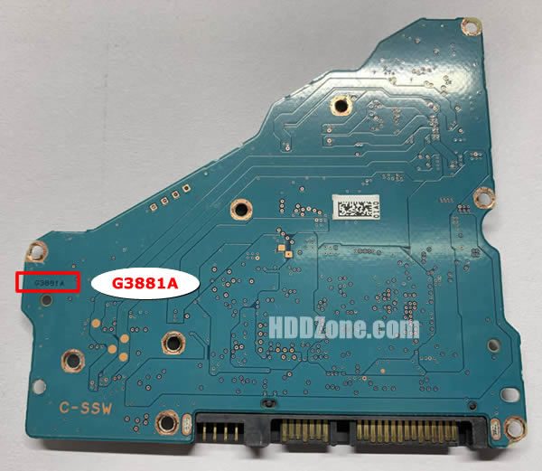 G3881A Toshiba Scheda Elettronica Logica PCB Disco Rigido