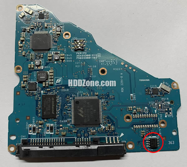 G3881A Toshiba Scheda Elettronica Logica PCB Disco Rigido
